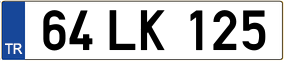 Trailer License Plate